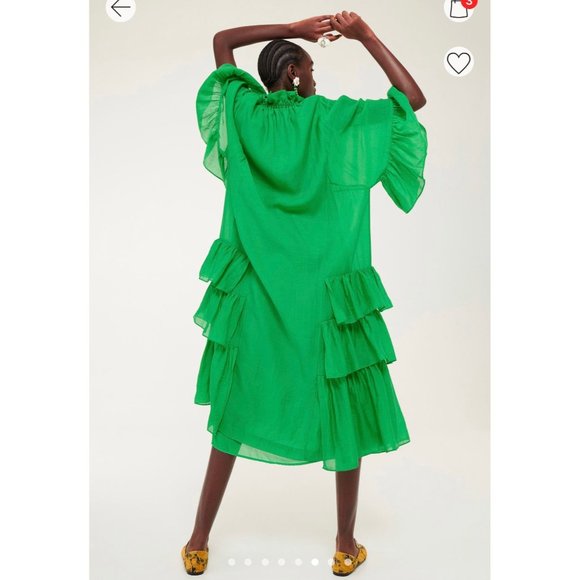 ON HOLD FOR @asharp7143 Green Flounced Dress - Picture 4 of 8